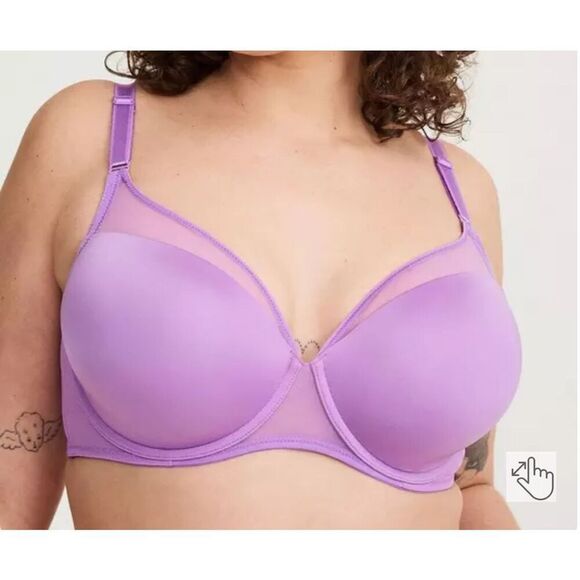 Torrid T-Shirt Bra in Lavender Sky Purple NWOT - US 40DDD - Picture 1 of 10